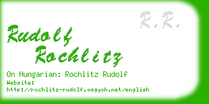 rudolf rochlitz business card